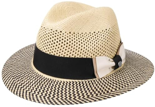 LIERYS Classy Traveller Sonnenhut mit Schleife Made in Italy Strohhut Damen Herren Frühjahr Sommer