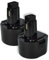 vhbw 2x batteria compatibile con Black & Decker SX2000, TV230 attrezzo da lavoro (1500 mAh, NiMH, 9,6 V)