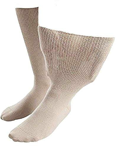 SockShop Iomi Footnurse - Mens & Womens Unisex Extra Wide Soft Cotton Oedema Socks for Swollen Feet