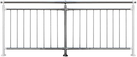 TIBU Geländer senkrechte Streben Balkon Terrasse Brüstung in der Länge: 2450 mm Höhe:900 mm