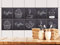 GRAZDesign Fliesenaufkleber Küche Kaffee Motive grau, Klebefolie Klebefliesen, alte Küchenfliesen überkleben, selbstklebend - Set 10 Stück