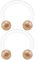 KJM FASHION 2 STK Flexibles Acryl Hufeisen Ohrringe 1,2 mm 16 g 8 mm 5/16 3mm Rose Bereifte Kugel Septum Eyebrow Cartilage Ohrringe Piercing Schmuck 2057