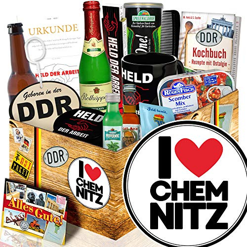 I love Chemnitz - Chemnitz Geschenkkorb - Geschenkset DDR Mann