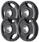 KK Weight Plates Cast Iron Barbell Weight Set - 2 Inches Hole Weight Plate Set For Women & Men - Non- Slip, Durable & Long-Lasting Olympic Weight Plates - Gym Equipment For Home & Gym (4 X 2.5KG)