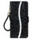 Tiyoo Phone Case for iPhone 12 Mini Flip Case Bling Glitter Sparkle Case, 3D Sequins Leather Wallet Cover with Magnetic Closure, Support Stand and Card Slots, with Lanyard Strap (Black)