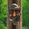 AGDLLYD Gartenfiguren,Gartendeko Figuren Baumstamm,Baumgesichter Lustig,Harz Statue,Personalisierter Baum,Gesicht Deko Skulptur für Gartenzubehör Baumschmuck