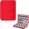 JINGDU Switch Game Case for Switch Game Cards and Mirco SD Cards, 16-Slot Hard PC Shell, Soft Silicone Lining, [Shockproof, Portable],The Holder Suitable for Switch, Lite/OLED Games, Pika