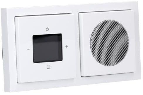 Busch-Jaeger 8270 UJ-84-101 Busch-Radio BTconnect DAB+ Komplettset Mit Bluetooth Schnittstelle zur Musikwiedergabe Studioweiß Multimedia 2CKA008200A0236