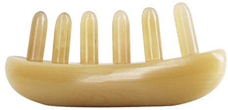 Lurrose Massagekamm Haar Pinsel Für Massage Ox Horn Massieren Kamm Massage Haar Pflege Pinsel Anti Statische Haar Pinsel Haarbürste Bürste Aus Ochsenhorn Hörner Massagebürste Breiter Zahn