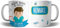 Kartoon Kase Taza Celador Original Personalizada con Nombre | Mejor del Mundo Taza Profesiones de Cafe Desayuno para Regalar (Celador)