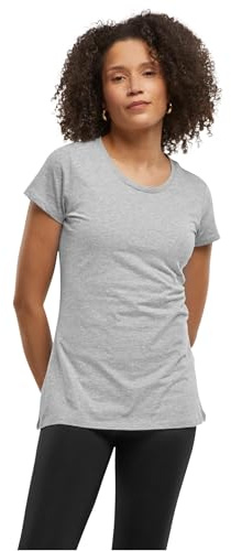 Build Your Brand Damen T-Shirt Ladies Basic Tee, Farbe Heather Grey, Größe 5XL