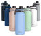 BOZ Trinkflasche Edelstahl – Trinkflasche Edelstahl 1l – Auslaufsichere Thermosflasche 1l – BPA-freie Isolierflasche – Trinkflasche kohlensäure geeignet – Trinkflasche für Sport (Hellblau)