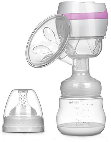 Electric Breast Pumps for Breastfeeding, Silent and Pain Free Electric Breast Feeding Pumps with 3 Modes& 20 Levels of Suction, Portable Anti-Overflow Electric Milk Pump for Travel & Home (Pink)