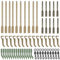 SHADDOCK Carp Fishing Terminal Tackle Quick Change Swivel D Rig Aligners Hook Sleeves Rubber Tip Tube Anti Tangle Sleeves for Carp Hair Rig Fishing Accessory Equipment(60PCS/BOX)