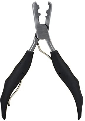 Fusion Bond Crusher Tool for Keratin Hair Extensions Flat Tip Pre-Bonded Hair Extension Pliers Professional Hair Loop & Styling Tool