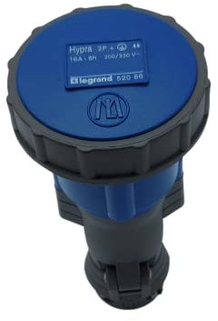 DSTOCK60 - Prise mobile industrielle femelle hypra 520 86 - IP 67-16A / 200-250V - 2P + T