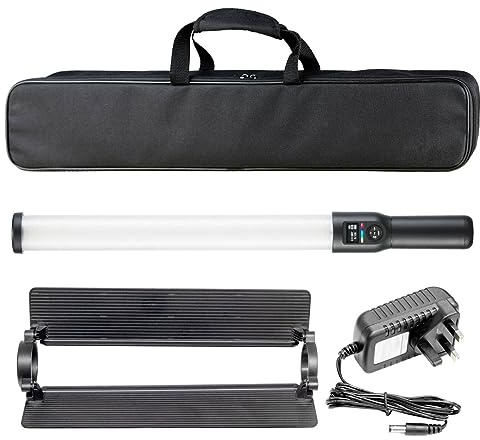Godox LC500 18w LC-500 Bicolour LED Light Stick Handheld Selfie Light Studio Photography Dimmable Tube Strip Continuous Lighting 2800K-6500K Adjustable 360° Portable Bi-colour Video Wand Barndoor
