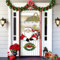 Weihnachten Türabdeckung Dekoration Weihnachtsmann Schneemann Tür Abdeckung Weihnachts Tür Veranda Hängen Banner Weihnachtsdeko Weihnachten Hintergrund Banner für Haustür 201x93cm (B, One Size)