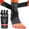 NEO X-PRO Sprunggelenkbandage - Einstellbares Fußbandage - Flexible knöchelbandage - Ultradünn Fußgelenkbandage - Komfortabel - Rechte und Linke Fußgelenk - Damen und Herren (S, Schwarz)