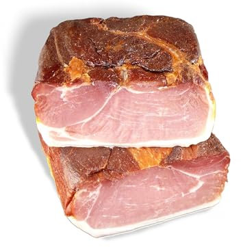 Schwarzwald Metzgerei – Schwarzwälder Schinken 2x 500gr am Stück mit herzhaft rauchigem Aroma – Räucherschinken nach Schwarzwälder Tradition über Tannenreisig und Tannenholz kaltgeräuchert