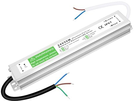 LED Trafo 24V 50W, LED Transformator 230V auf 24V, 2.08A LED-Treiber Netzteil, Ultra Dünn IP67 Wasserdicht Konstantspannung Niedervolttrafo für LED Lampen MR11 MR16 G4 LED Halogen LED Birnen