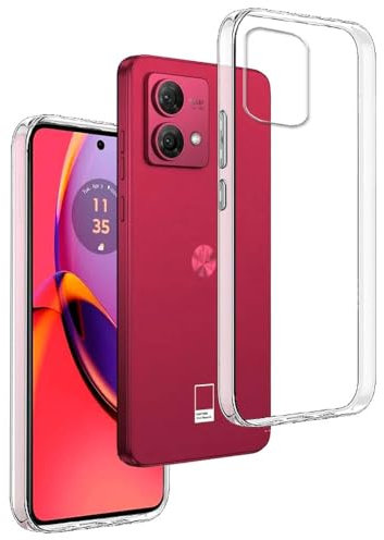 REY Funda Carcasa Gel Transparente para Motorola Moto G84 5G, Ultra Fina 0,33mm, Silicona TPU de Alta Resistencia y Flexibilidad