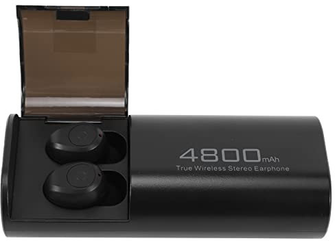 Pcwncvxa Wireless Bluetooth 5.0 Headphones with 4800MAh Charging Case [As Power Bank] with Mic USB Type C Cable TWS Stereo In-Ear Earphones