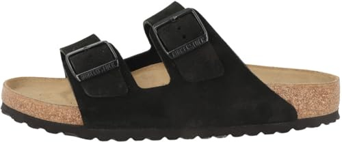 Birkenstock Unisex Erwachsene Sandale Arizona Veloursleder normal Schwarz 41