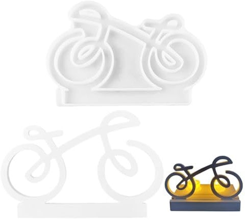 Generisch Silikonform Fahrrad - Gießform Kerzenformen Fahrrad Kerzenhalter Dekorationen