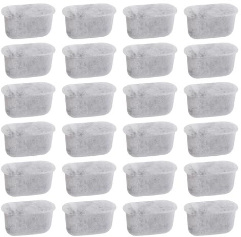Carkio 24 Pack Activated Carbon Water Filters Compatible with Cuisinart Coffee Maker Filter,Replacement for all Cuisinart Coffee Water Filter, Eliminates Contamination