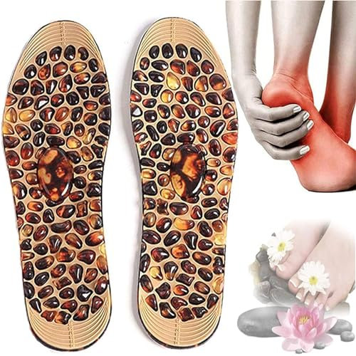 Akupressur Magnetic Massage Einlegesohlen Frauen und Männer, Kopfsteinpflaster orthopädische Akupressur Pad Füße Reflexologie Therapie Einlegesohle Plantar Fasciitis,Schmerzlinderung, S(35-40),1 PAIR