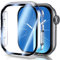 UM UNIQUEME für Apple Watch Series 10 42mm Hülle - 2 Stück, 360° Ultradünne PC Hard Schutzhülle, Kratzfest & Voller Schutz, Displayschutz für iWatch 42mm - Transparent