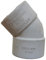 White Solvent Weld 45degree Waste Pipe Overflow Bend Dia 21.5mm (Pack of 2)