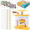TOWEBOORY Button Maker Badge Machine 2.16Zoll, DIY Button Maker Abzeichen Macher Maschine mit 24 Muster und 24 Abzeichenteile für die Herstellung von Abzeichen, Geschenken