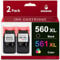KNOWINK PG-560XL CL-561XL Patronen Kompatibel für Canon Druckerpatronen 560 561 XL Multipack PG560 CL561 für Canon Pixma TS5350 TS5351 TS5352 TS5353 TS7450 TS7451
