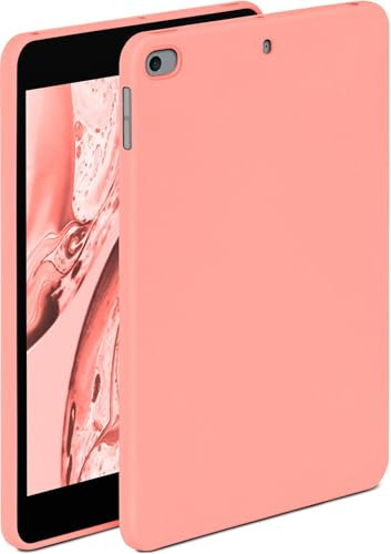 ONEFLOW Soft Case für Apple iPad mini (4. Generation - 2015) Hülle aus Silikon mit Kameraschutz, Silikonhülle mit Schutz fürs Display, Backcover Tablet Schutzhülle, weiche Tablethülle, Rosa
