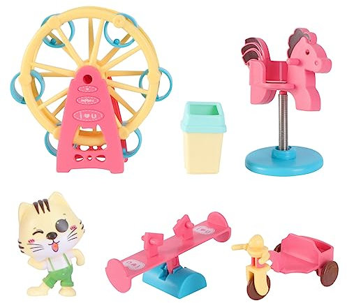 BESPORTBLE Boys and Girls Swing Slide Set Outdoor Playhouse Toy Seesaw for Boy Girl Amusement Park Educational Pretend Play Fun