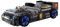 möbelando Autobett >Rinum< Schwarzes Hochglanz-Bett 90x200 cm mit Fotodruck & LED-Beleuchtung, Melamin, modern, zerlegt geliefert, ohne Matratze & Lattenrost, stylisch & robust - 106x64x220 (B/H/T).