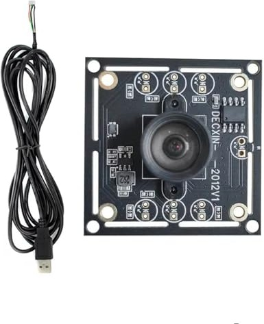 PURPLELILY OV9732 100° Bare USB Camera Module 1MP Fixed Focal Point Lens Assembly Module Board 1280x720 Webcam Board With Cable USB Camera Lens Assembly