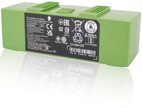 4460mAh ABL-F Battery Compatible with iRobot Roomba j7 j7+ i8 i8+ i7 i7+ i7plus 7150 7156 7158 7550 j9 j9+ j6 j6+ i6 i4 i4+ 4150 4550 i3 i3+ 3150 3158 e5 e6 e5150 e6198 Series ABL-D1 ABL-D2