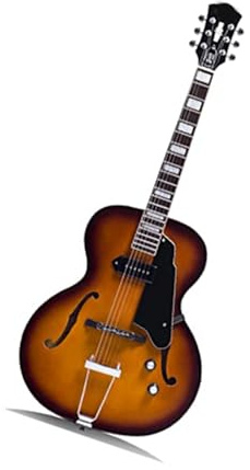Professionelle E-Gitarre Vintage Sunset Color E-Gitarre Mit P90-Tonabnehmern Hohlkorpus Und Chromhardware