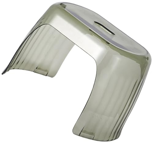 Homoyoyo Tabouret de Toilette Domestique Antidérapant en Pet Transparent Vert, Marchepied Compact pour Adultes, Repose-pieds Stable et Facile à Nettoyer, Adapté aux Toilettes la Turque