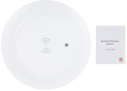 ZigBee Bewegungsmelder Präsenzsensor 24GHz 6m Reichweite, 120° Winkel, Weiß - Schnelle Reaktion, ZigBee 3.0 Kompatibel, Intelligente Lichtsteuerung für Smart Home (Typ 2)