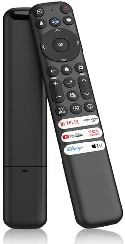 Replacement TCL TV Remote Control RC813 for Smart TVs LED LCD, TCL Remote Control RC813 Compatible with Q6/Q7/QM8/S3/S4 Series with Netflix, YouTube, and more 6 Buttons (No Voice Control)