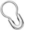 Piersando Piercing Ring für Septum Tragus Helix Ohr Nase Lippe Brust Intim Tribal mit Sicherheitsnadel Silber