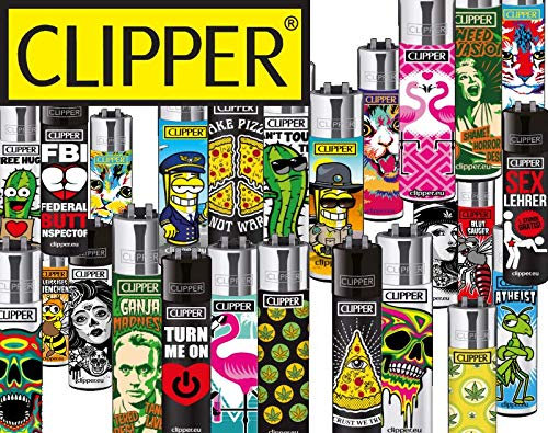 Clipper Feuerzeuge Mix - Clipper Wundertüte - 48 Stück + Display
