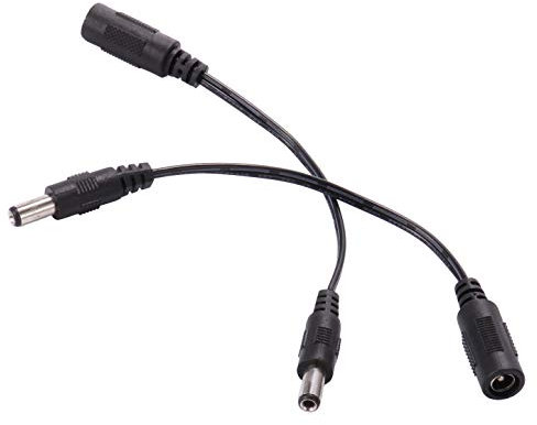 COLM DC Power Cord 5.5mm x 2.1mm Female To 5.5mm x 2.5mm Male DC Power Adapter Cable for LED Strip, Monitor, Camera 2pcs