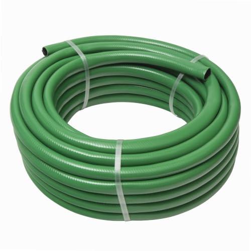 WERKA PRO Tuyau d'Arrosage Guipé 3 Couches Armées Ø19 mm 20 m Vert | Traité anti-UV, robuste, durable, anti UV & algues, pression max 19 bars, température 5 à 50°C, sans phtalates