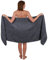 Betz Saunatuch Saunatücher groß XXL Größe 80 x 200 cm Badetuch Badetücher Palermo 100% Baumwolle Farbe anthrazit