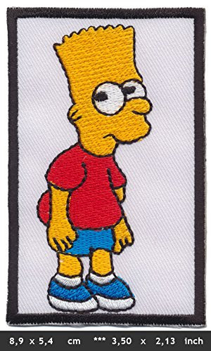 The Simpsons Patches Aufnäher Aufbügler Bart Simpson Cartoon Zeichentrickfilm